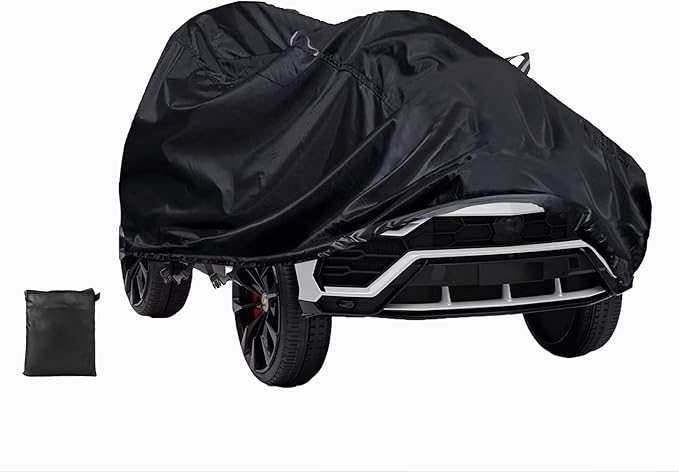 Kids Car Cover,Outdoor Heavy Duty 600D for Kids Waterproof Cover,Kids Ride-On Toy Car Cover with Buckle and Vent,All Weather,The Handle is a Reflective Strip Again