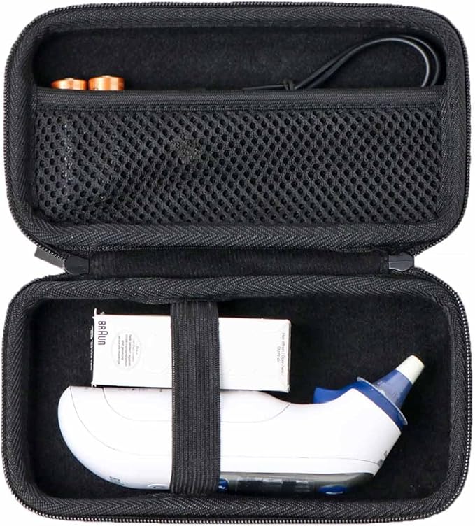 Hard Case Compatible with Ear/Infrared Thermometer, Compatible with iHealth, MILDSIX, KDT EasyEast Ear Themometer