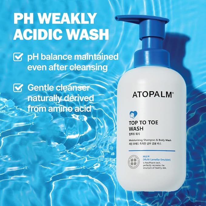 ATOPALM MLE Lotion and Top to Toe Baby Wash Bundle
