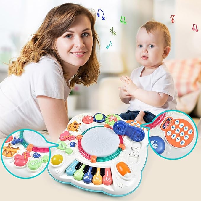 Baby Toy- Engaging Baby Musical Toys for 6 12 18 Months Old- Safe, Sturdy, and Fun (11.8 x 11.8 x 12.2 inches)