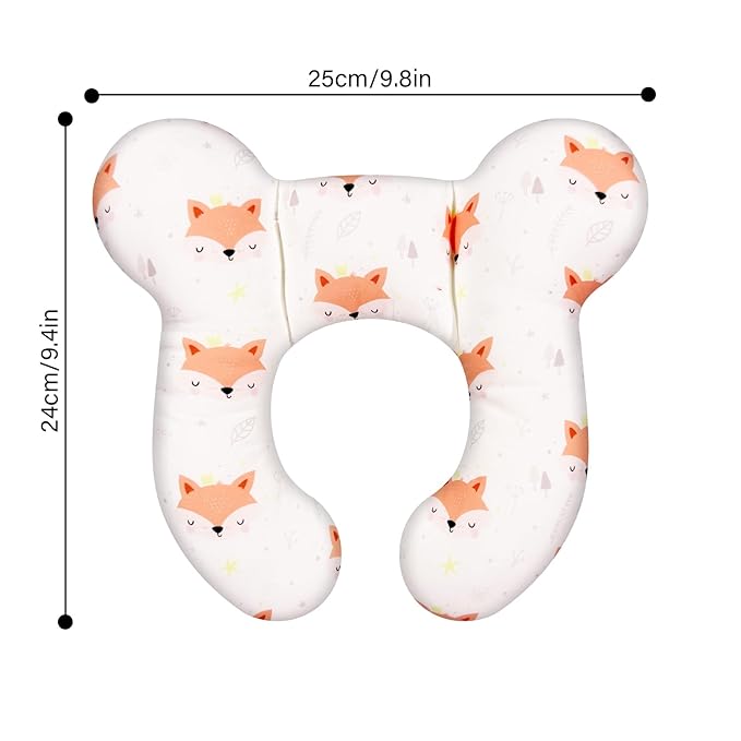 Baby Neck Pillow - Upgraded Baby Support Travel Head Pillow, Portable Headrest for Toddlers & Children for Car Rides, Planes, Road Trips (A8)