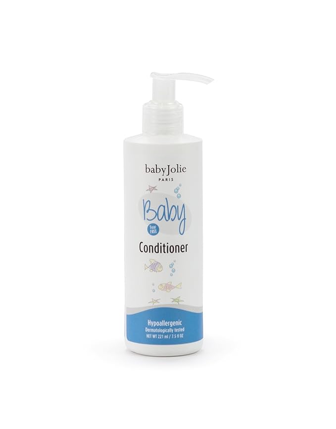 Baby Jolie Tear-Free Bath Essentials for Infants and Toddlers | Shampoo 7.5oz + Hair Conditioner 7.5oz