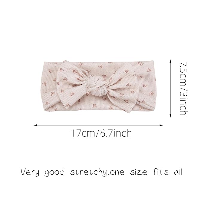 KIDOCHEESE Baby Girl Headbands with Bows Soft Elastics Hairbands Hair Accessories for Newborn Infant Toddler Kids