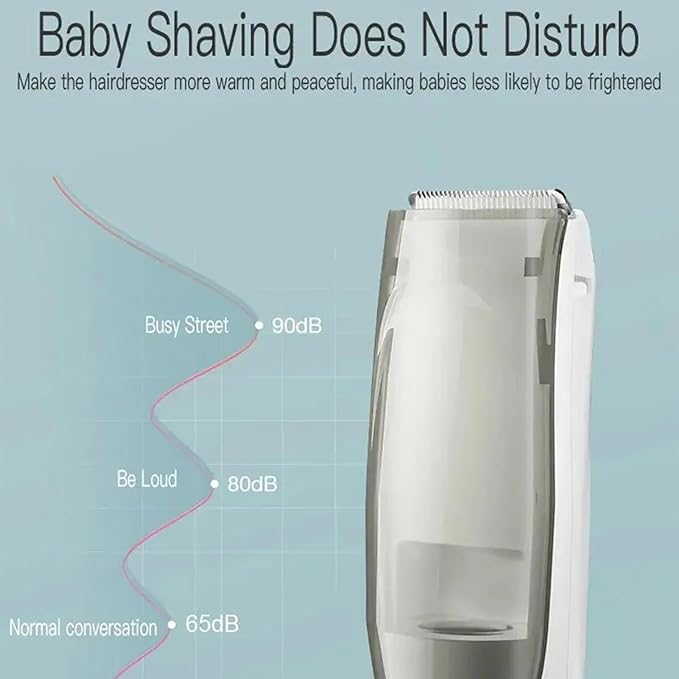 Low Noise Hair Trimmer - Quiet Baby Hair Clippers, Baby Hair Clippers | Electric Baby Hair Clipper Cordless Rechargeable, Kids Low Noise Haircut Trimmers, Waterproof Childrens Silent Hair Clippers