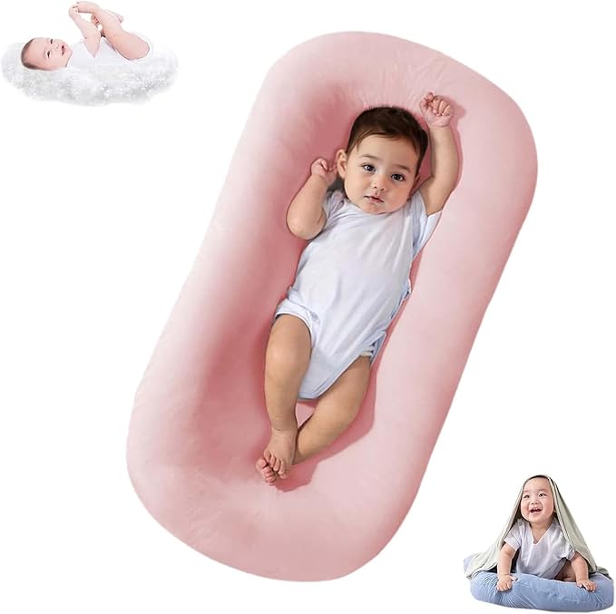 Lucakuins Baby Lounger Cover for Infants Loungers 0-24 Months, 100% Cotton Soft and Breathable Lounger Slipcover（Only Lounger Cover, Without The Lounger） (003, OneSize)