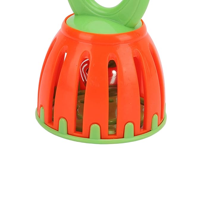 Healthy Oval Handle Baby Cage Bell Shaker Toy, Convenient and Detachable, Portable Safe for Early Training