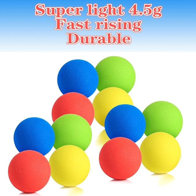 Pllieay 2.4 Inch Soft Foam Balls, Lightweight Mini Indoor Toys Play Balls for Safe Fun, Birthday Party for Boys and Girls