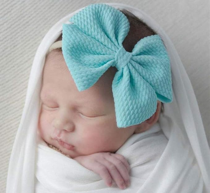 Toptim Baby Girl's Headbands and Bows for Newborn Infant Toddler Photographic Accessories (18 Pack)