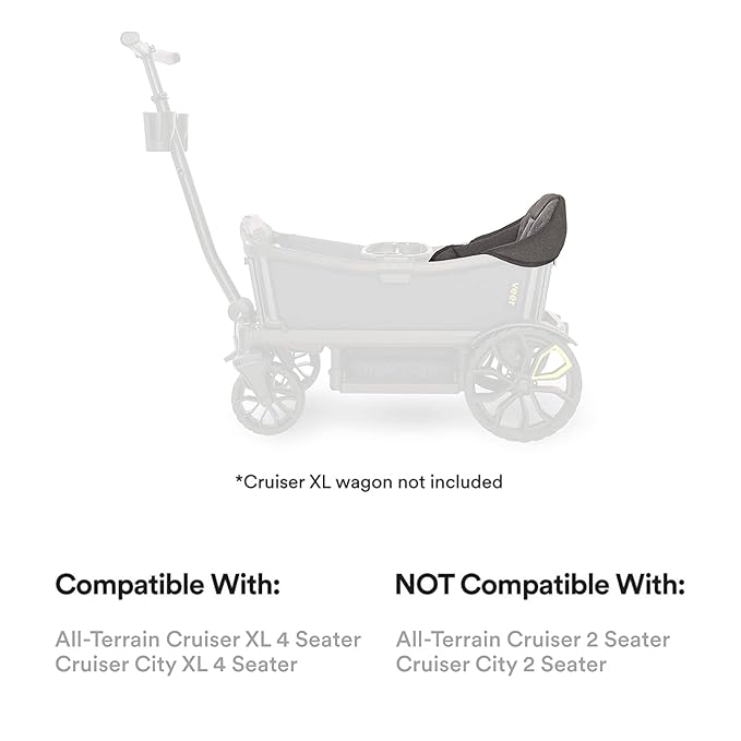 Veer Comfort Seat XL for Veer All-Terrain Cruiser or Cruiser-City 4 Seater Models. NOT Compatible with 2 Seater Models.