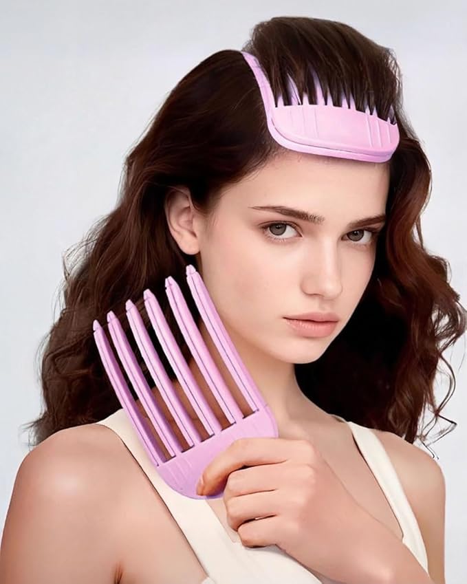 2Pcs Hair Volume Clip, Hair Root Lifter Clips Comb for Women, No-Crease Root Volumizing Clips for Fluffy Bangs (purple)