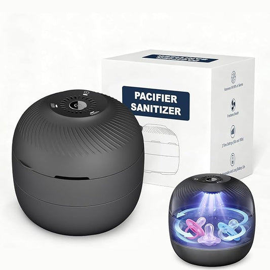 Pacifier Box, Portable UV-C Box for Pacifiers USB Rechargeable Mini Pacifier Box 2 Time Settings (60s and 180s) with Fan Fast Charging and Long Battery Life