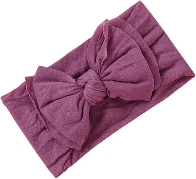 Mookiraer Baby Girls Headbands with Bows Handmade Hair Accessories Stretchy Hairbands for Newborn Infant Toddler Baby Essentials (Double Bows 12pcs)