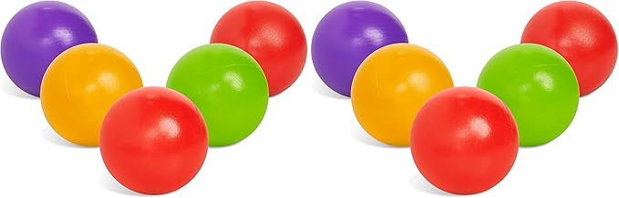 Botabee Set of 5 Multi-Colored Replacement Balls for Ball Popper Toys in Assorted Colors - Vibrant and Durable Plastic
