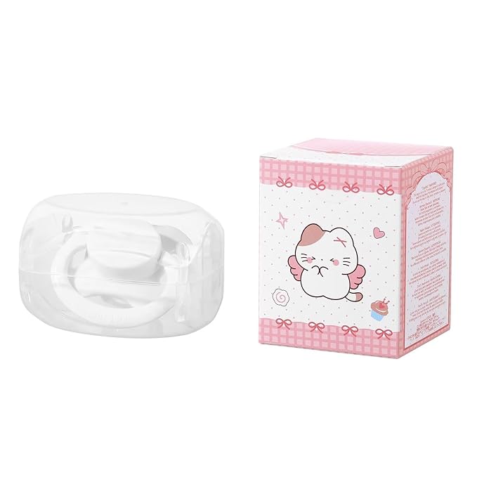 Landofgenie Adult Size Large Shield Pacifiers Bone Shaped Cutie Pacifier White