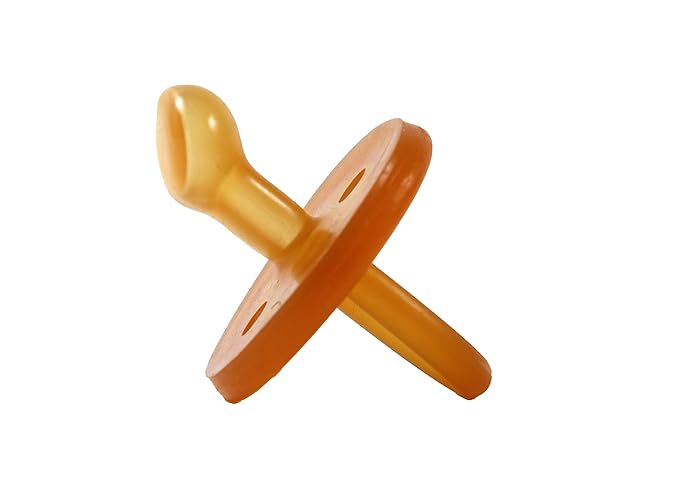 SWEETIE Rubber Orthodontic Pacifier 2 Count 6-12 Months Original Natural Rubber Pacifier