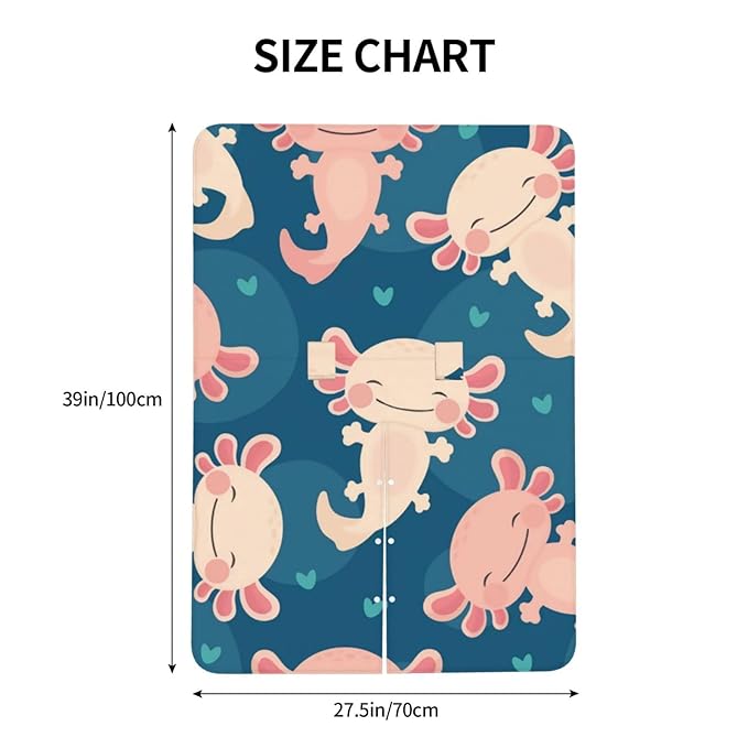Axolotl Kawaii Baby Car Seat, Rain Shelter, Multifunctional Nursing Cover for Newborns, Mother Care, Breastfeeding, Black