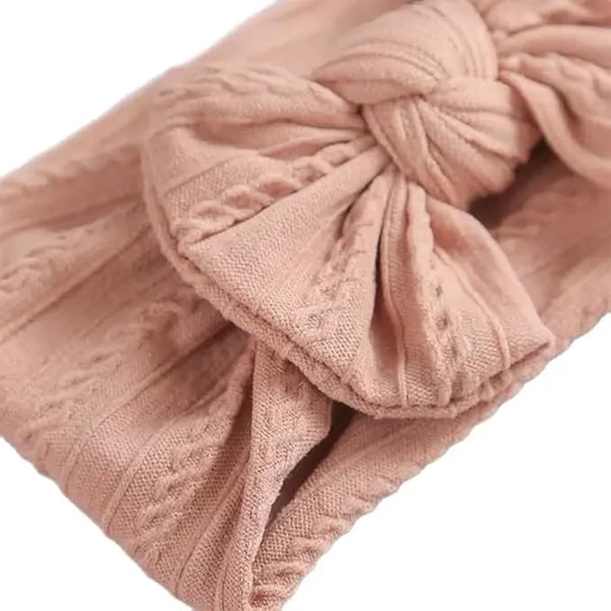 XuoAz Baby Girls Bow Flora Headband Baby Turban Knotted Elastic Headwrap for Newborn Infant Toddler Hair Accessories