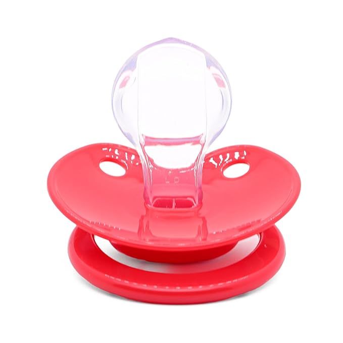Adult Pacifier for Anxiety: Cute Paci Large Shield for Sleep - Handle Binky with Pacifier Holder Clips
