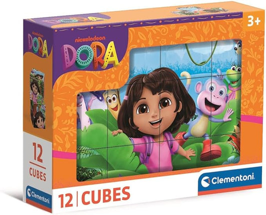 CLEMENTONI, CUBI 12 - DORA THE EXPLORER, 3years, 41510