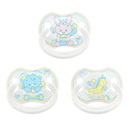 LittleForBig Bigshield Generation-II Adult Sized Printed Pacifier Set Baby Parade Pattern 3-Pack