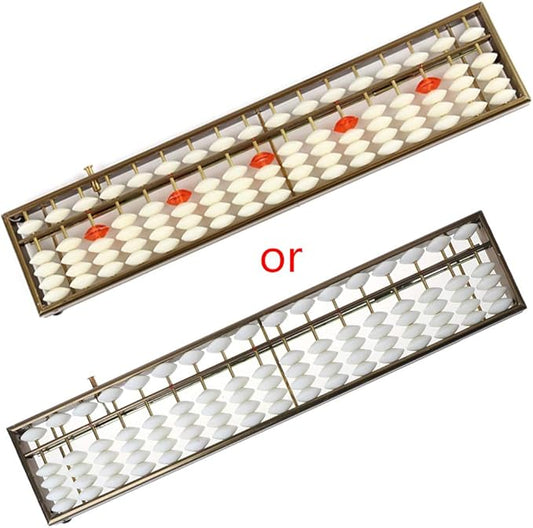 17 Digits Rods Soroban Standard Abacus Chinese Japanese Calculator Counting Tool Abacus for Kids Math 3rd Grade, As Described