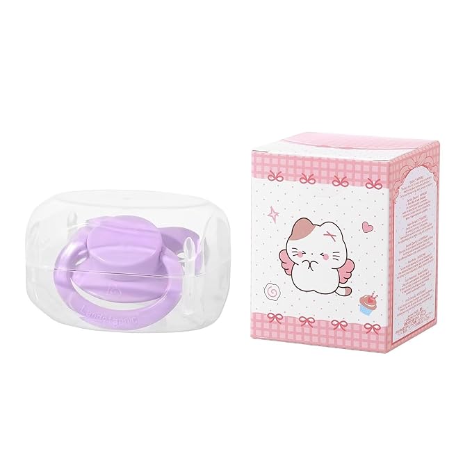 Landofgenie Adult Size Large Shield Pacifiers Butterfly Shaped Cutie Pacifier Purple