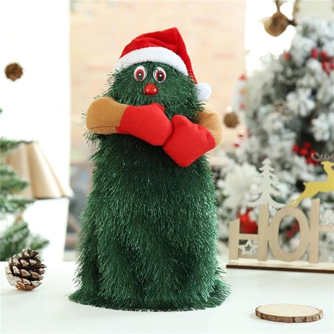 Electric Christmas Tree Rotating Dancing Music Toy Desktop Ornament Christmas Tree Decorations