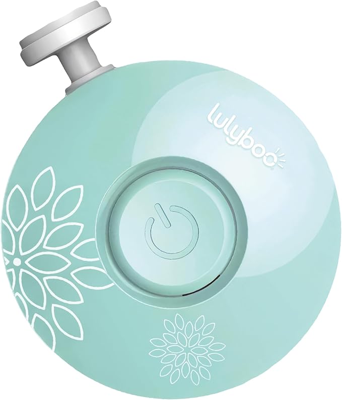 Lulyboo Electric Baby Nail Trimmer - Newborn & Toddler Safe Nail File with 6 Gentle Buffers, LED Light, Easy-Safe Design, Gentle & Noise-Free, Pediatric-Approved & Travel-Friendly Baby Grooming Tool