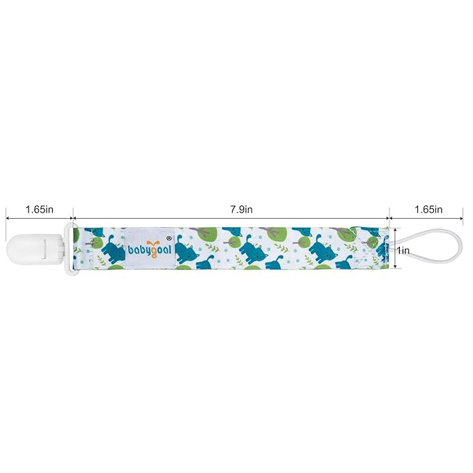 babygoal Animal Pacifier Clips, 6 Pack Binky Paci Holder Leashes Fits for Most Baby Pacifiers and Binkies