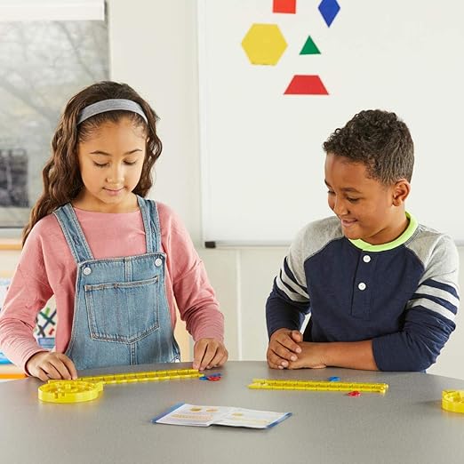 hand2mind NumberLine Clock, Telling Time Teaching Clock, Learn to Tell Time Clock, Analog Classroom Learning Clock, Teaching Time Math Manipulatives, Clocks for Kids Learning to Tell Time (Set of 6)