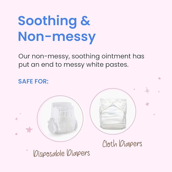 Grandma El's Diaper Rash Ointment Helps in Healing Irritating Chaping Relieve & Prevent Diaper Rash Soothens & Soften baby's SKin, 2 Ounce Tube
