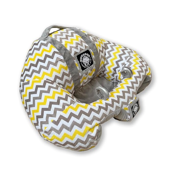 Hugaboo The Original Infant Sitting Chair, Yellow Chevron/2nd Edition