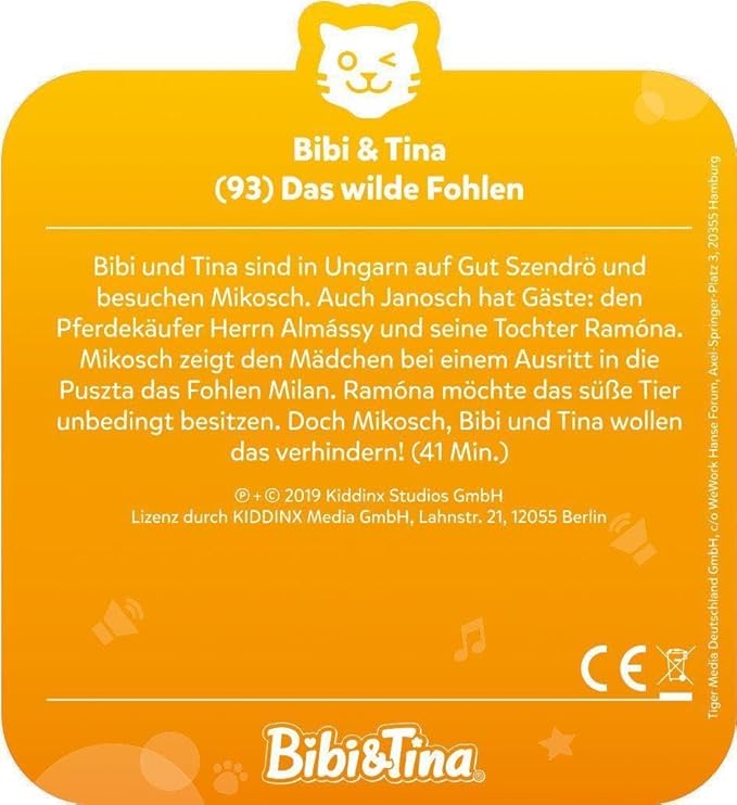 tigermedia 4152 Hoer Game for Tigerbox Touch Episode 93, Das Wilde Fohlen (Bibi & Tina)