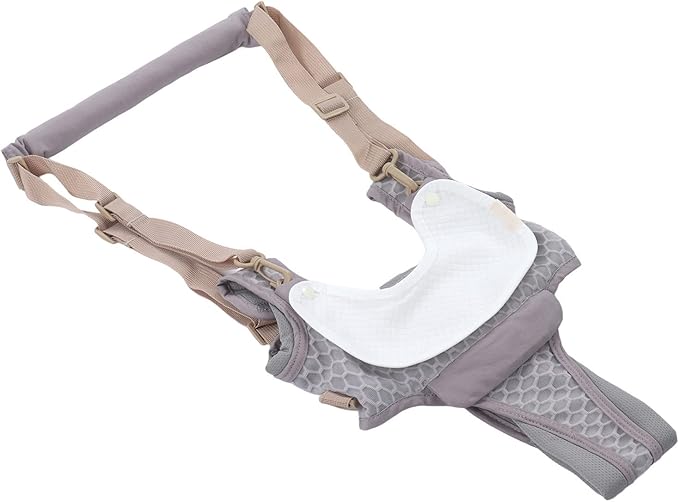 Baby Walking Harnesses, Lightweight Adjustable Detachable Crotch Pad Handheld Toddler Walk Assistant Belt Adjustable Standing Up and Walking Learning Helper for 8‑24M(Monsoon Grey-Profile Mesh)