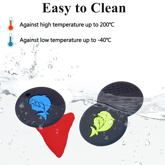 Chew Necklaces for Sensory Kids 6 Pack, Silicone Chew Necklace Sensory Toys for Kids with Autism, Anxiety, ADHD, Sensory Chew Toys for Boys Girls Children Chewing Fidgeting
