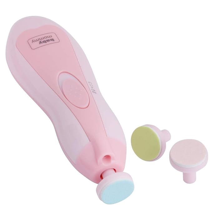 Safe Baby Electric Nail Clipper,6 In 1 Baby Nail File Kit, Baby Essential Nail Care Kit,Electric Baby Nail Trimmer, Baby Nail File Kit, for Newborn Infant Toddler(Pink)