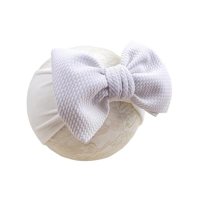Baby Girl Headbands Nylon Bow Hair Accessories for Newborn Infants Toddlers (Y02, FZ)