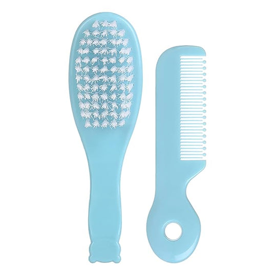 Newborn Caps Brush Soft Hair Brush Hair Comb Set Travel Hair Comb For Baby Toddler Bathing Head Massage