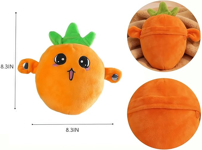 Baby Musical Sensory Toy,nteractive Musical Plush Toy with Sounds，Sensory Activity Learning Educational Kid Toy,Fun Christmas and Birthday Gifts Suitable for Multiplayer interaction (Orange Radish)