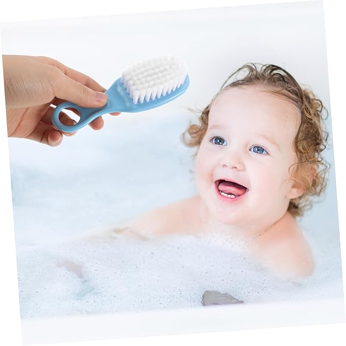 VICASKY 5sets Bath Brush and Comb Newborns Toddlers Soft Bristle Hairbrush and Cradle Cap Treatment Gentle Scalp Massage Tool