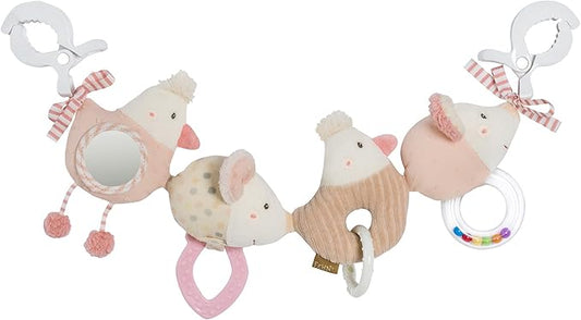 Fehn FeehnLAND Stroller Chain, Mobile Chain with Cute Hanging Figures, Flexible Hanging Motor Activity Toy, Play Bow for Babies and Toddlers from Birth