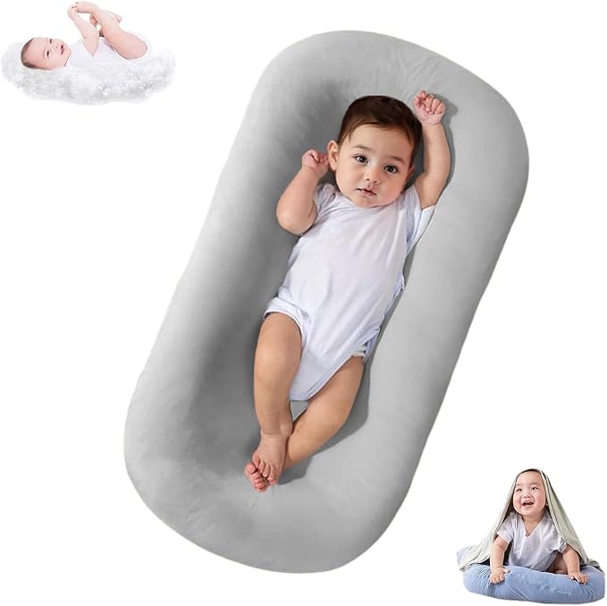Lucakuins Baby Lounger Cover for Infants Loungers 0-24 Months, 100% Cotton Soft and Breathable Lounger Slipcover（Only Lounger Cover, Without The Lounger） (005, OneSize)
