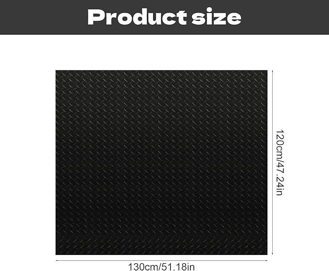 Outdoor Playhouse Mat, 51'' x 47'' PVC Outdoor Playhouse Activity Rug with Non-Slip Texture Protective Outside Game House Play Mat Home Floor Play House Pad Rug