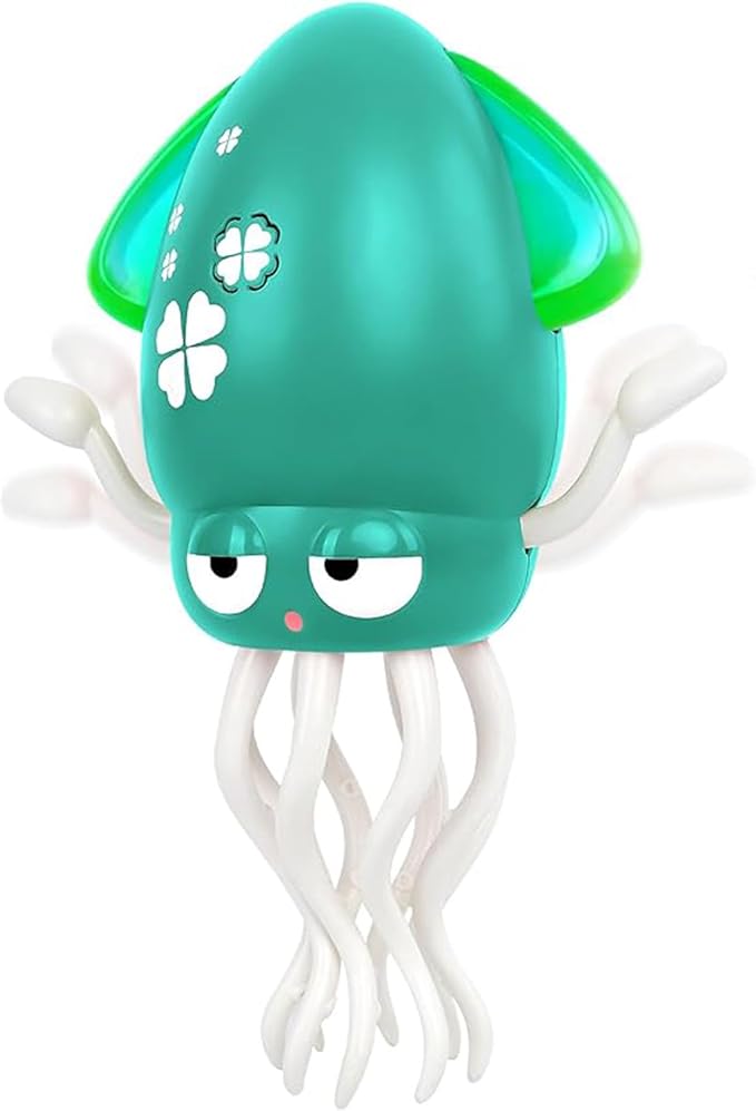 Electric Dancing Octopus Baby Toy, Rechargeable Magic Dancing Music Squid, Crawling and Dancing Automatic Obstacle Sensing Toys, Boys and Girls Birthday Gift, Office Desktop Fun Decoration.