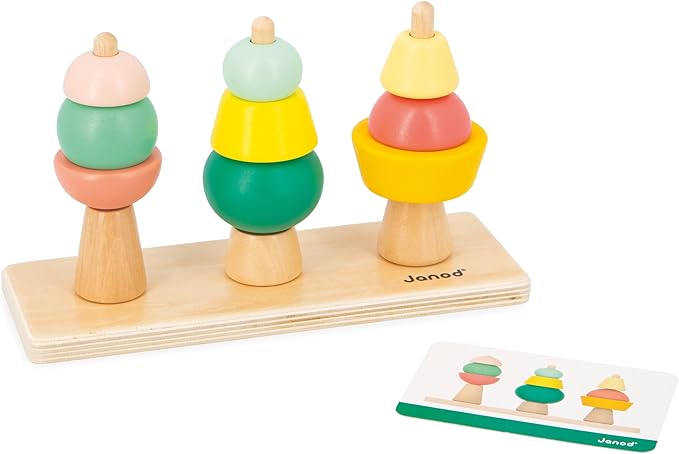 Janod Toy Box - 4 Piece Subscription Learning Set - Early Learner Essentials - Ages 36 Months+ - J04066