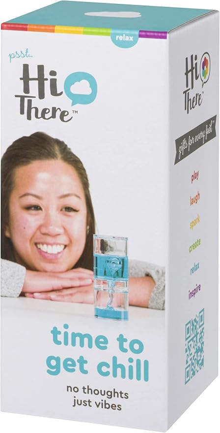 Toysmith TIME to GET CHILL - Hi There! Delightfully Witty Gift, Desk Toy, Timer, Fidget Toy, Calming Toy, for People of All Ages