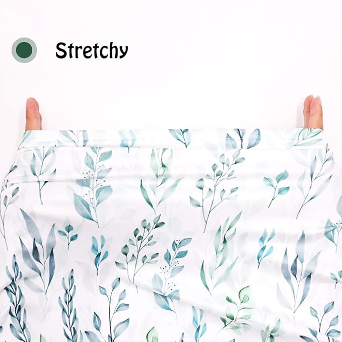 DILIMI Baby Car Seat Cover Green Leaf, Breastfeeding Cover Soft Breathable Infant Carseat Canopy Multifunctional Cover for Stroller/High Chair/Shopping Cart/Car Seat Canopies