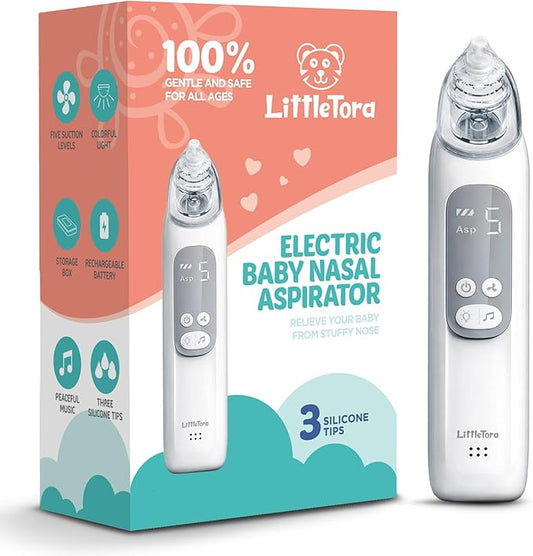 Baby Nasal Aspirator - Rechargeable Electric Nose Sucker Baby Nose Cleaner - Toddlers Booger Mucus Sucker - Baby Vac Nasal Aspirator - Infant Booger Suction Removal Device