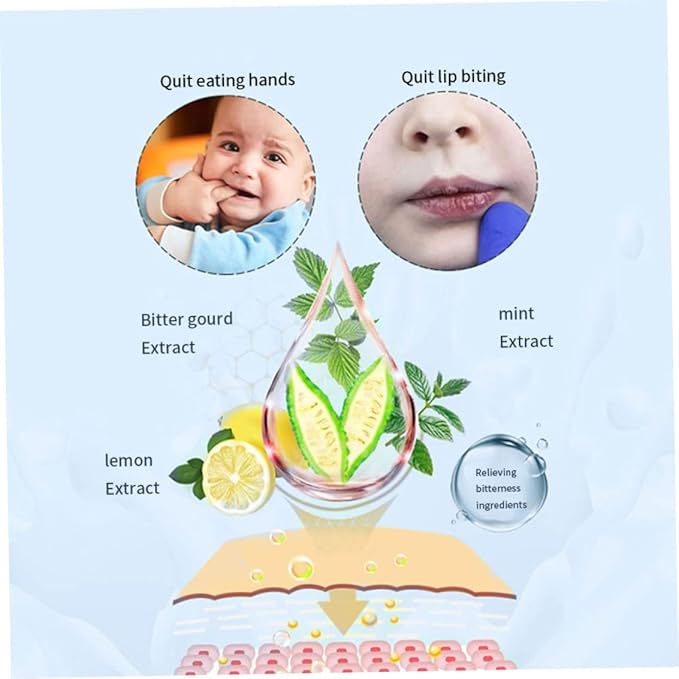 Nail Biting Treatment Kids Thumb Sucking Stop Nails Polish Bitter Prevent Nail Biting for Kids.