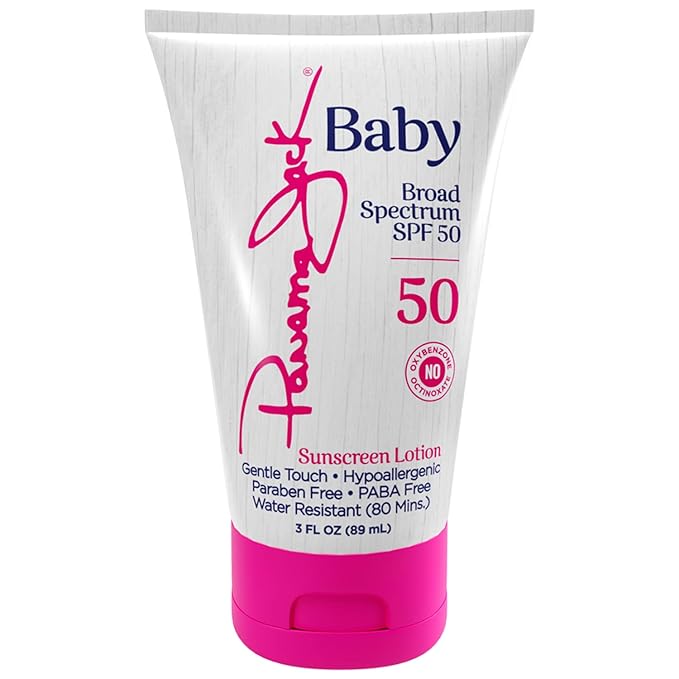 Panama Jack Baby Sunscreen Lotion - SPF 50, Broad Spectrum UVA/UVB Protection, Hypoallergenic, PABA, Paraben, Gluten & Cruelty Free, 3 FL OZ (Pack of 12)